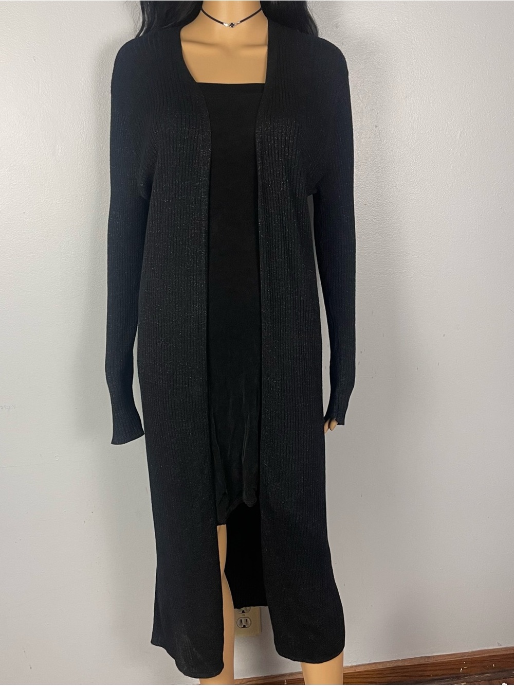 Sparkly Ribbed Duster